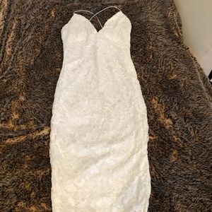 Missguided  white lace dress